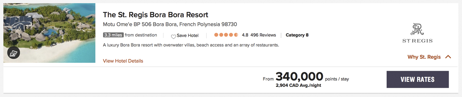 Marriott Bonvoy&nbsp;: 5 destinations de rêves à considérer - The St Regis Bora Bora Resort