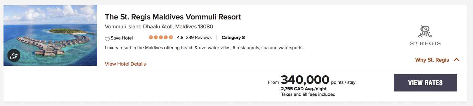 Marriott Bonvoy&nbsp;: 5 destinations de rêves à considérer - The St Regis Maldives Vommuli Resort