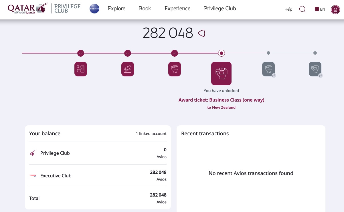 Qatar Airways passe à Avios (combinez vos milles avec British Airways Executive Club) - ba qatar miles sommaire