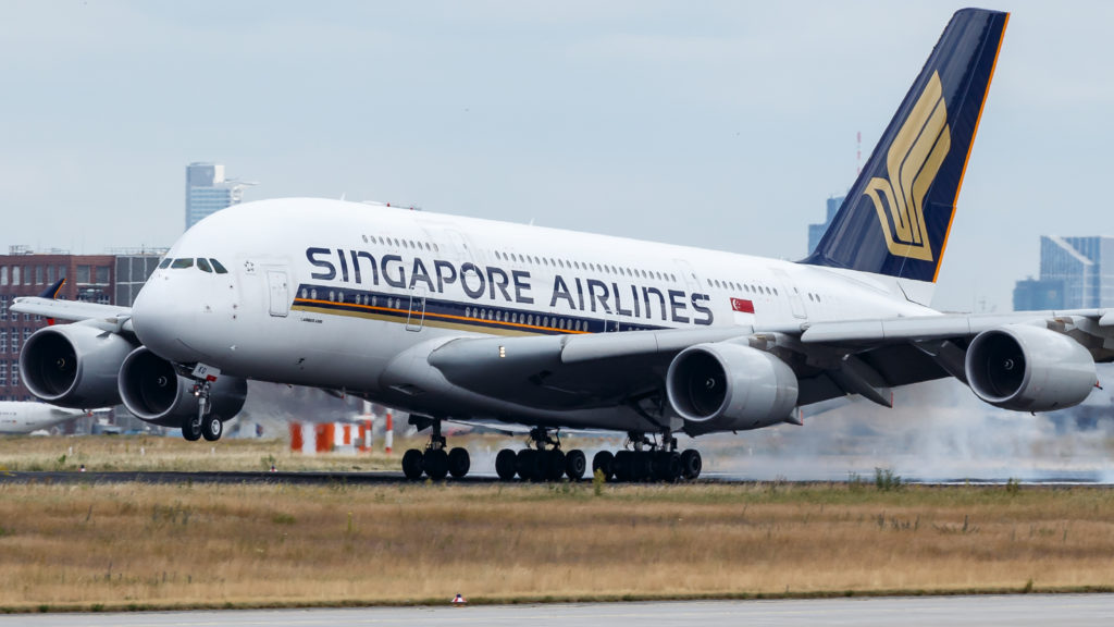 Singapore Airlines Airbus A V SKQ at Frankfurt Airport