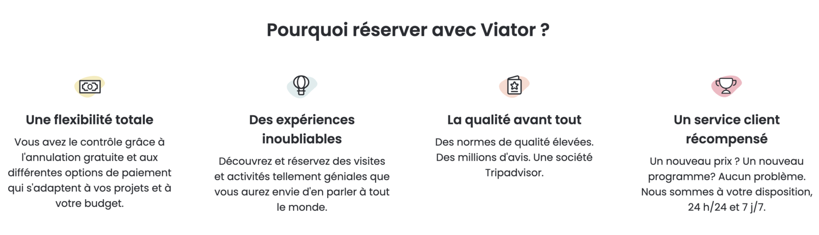 Viator&nbsp;: la plateforme de réservation d’activités lors de voyages - Viator avantages