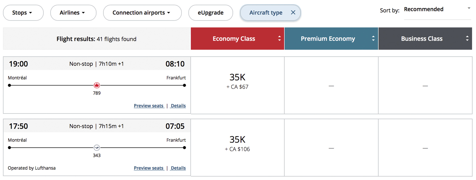 Choosing your plane: an element to consider when travelling - Choisir entre 2 compagnies