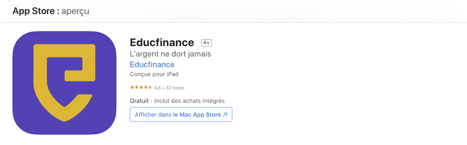 Educfinance&nbsp;: une application qui simplifie la gestion de vos finances - apercu educfinance