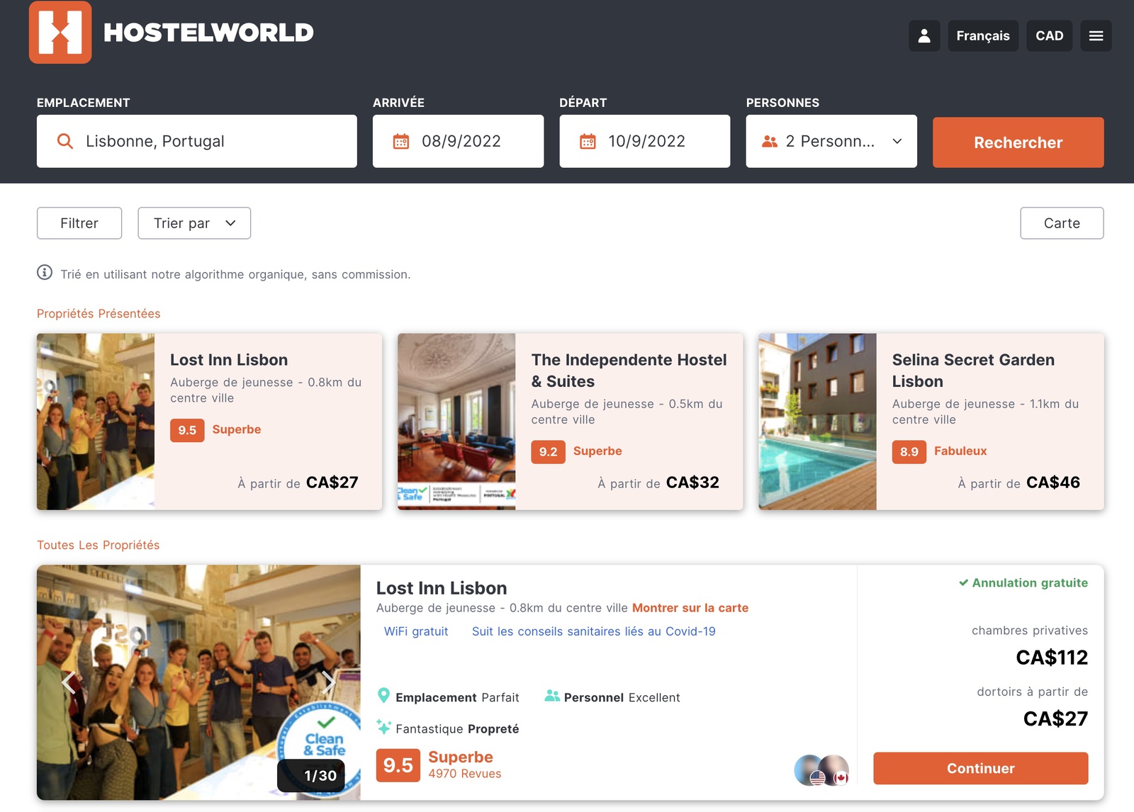 Guide pour séjourner dans des auberges de jeunesse - Hostelworld Lisbonne Fr