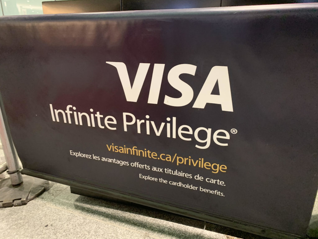 Visa Infinite Privilege Panneau