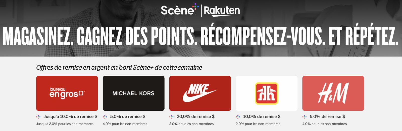 Guide&nbsp;: obtenir les meilleures récompenses et rabais sur les achats en ligne - Accumuler Scene Rakuten Fr