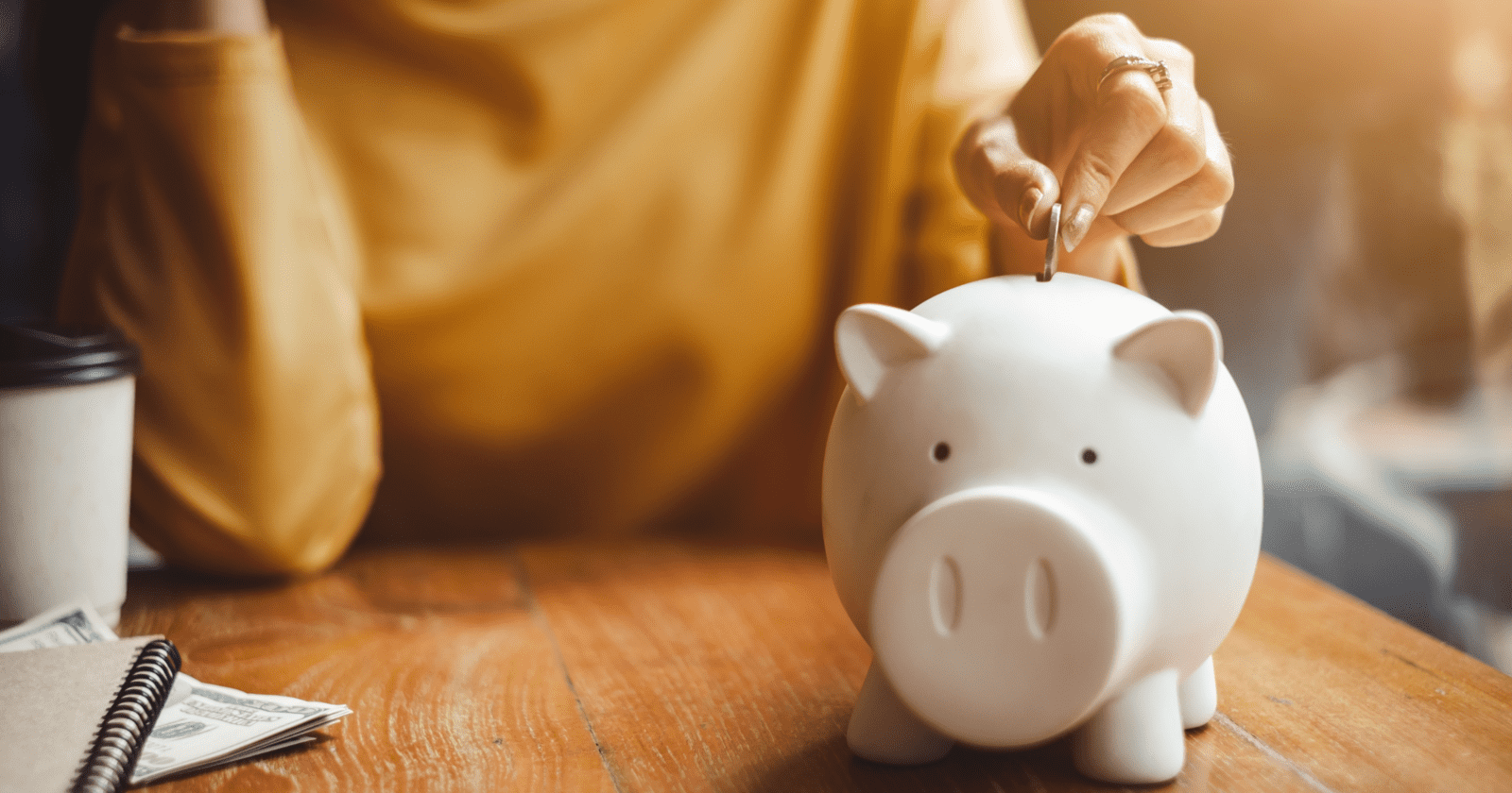 piggy bank save money chequing account
