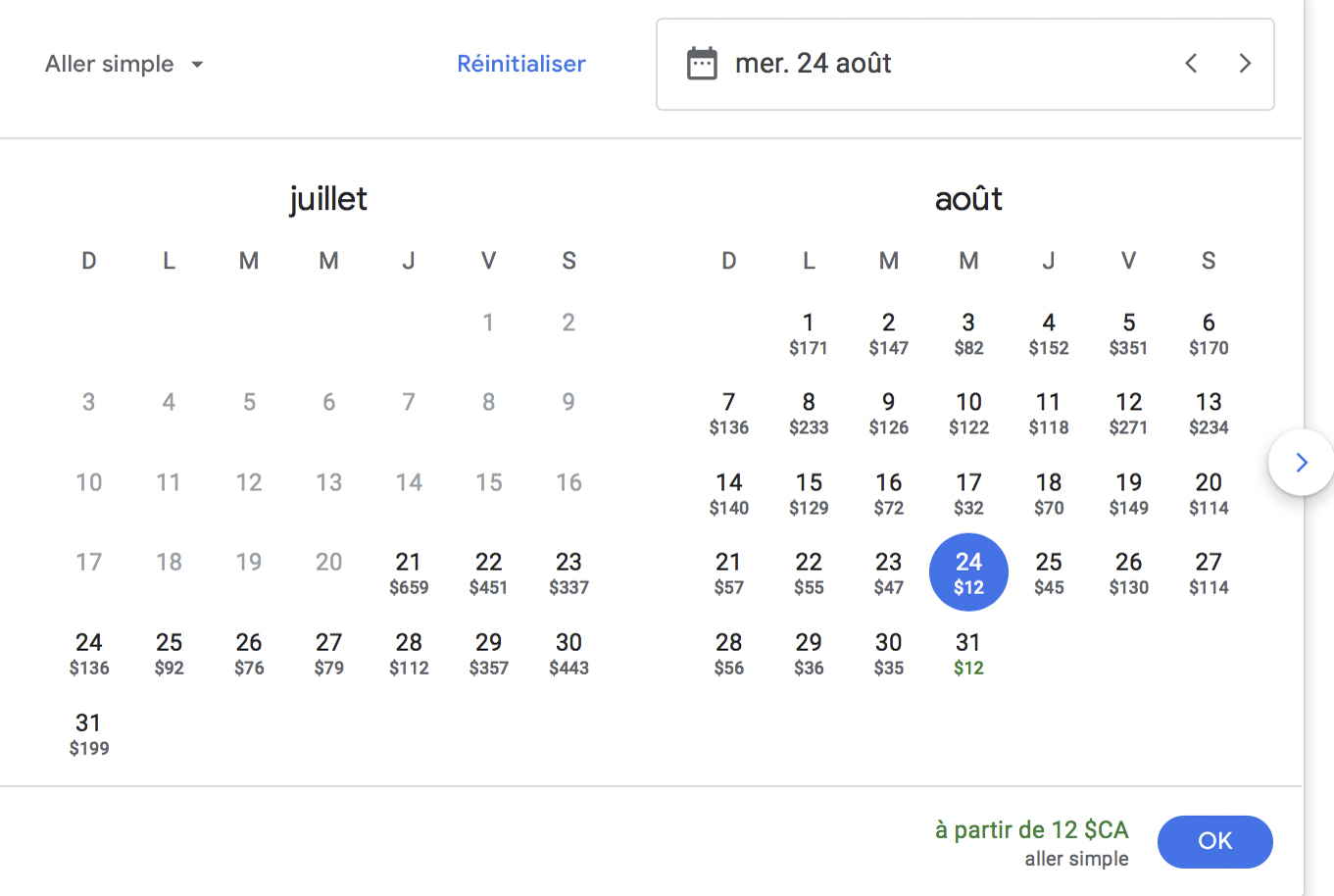 Google Flights: How to find the best flights and fares - Aperçu des prix