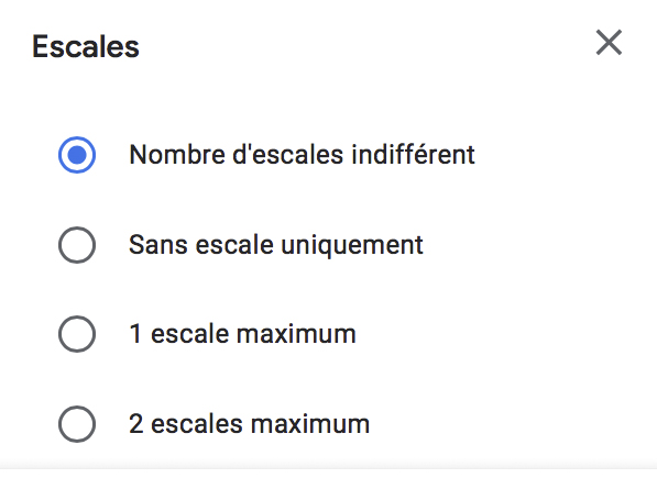 Google Flights: How to find the best flights and fares - Filtre escales