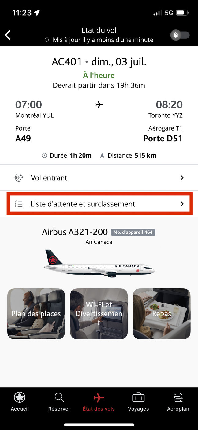Air Canada&nbsp;: How Air Canada same-day standby works - trouver liste d-attente