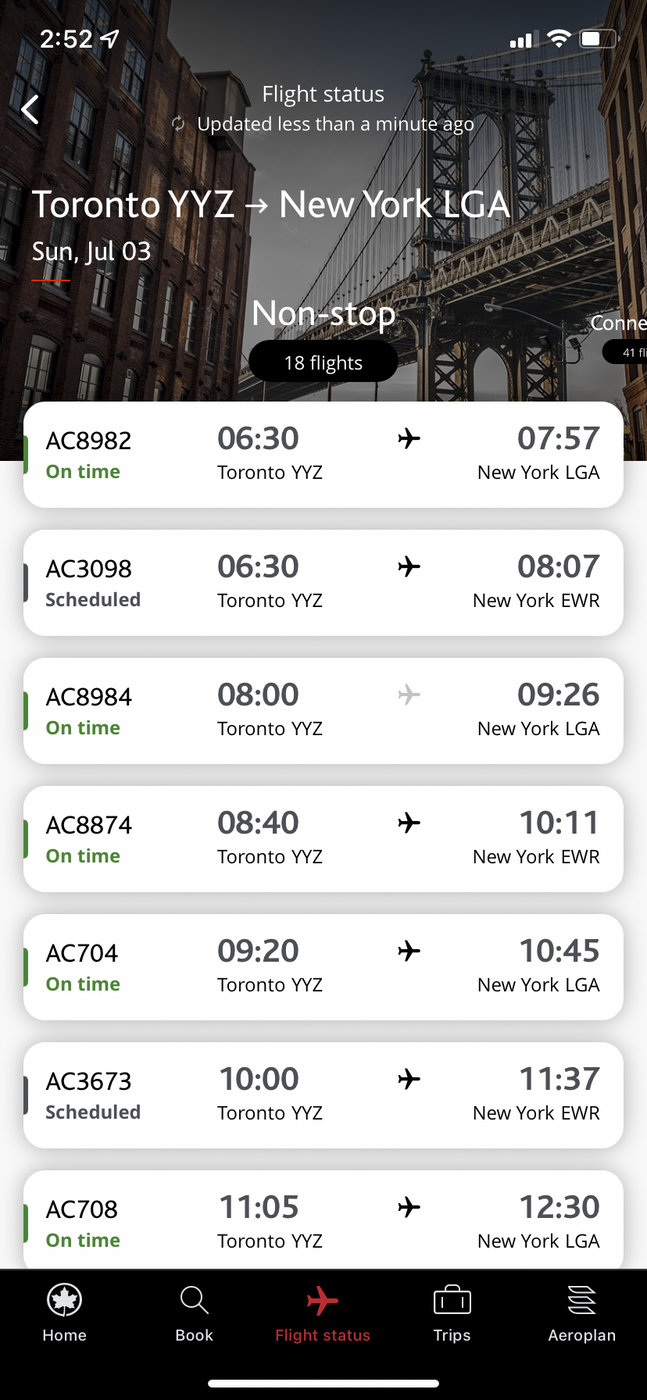 Air Canada&nbsp;: How Air Canada same-day standby works - vols multiples 1
