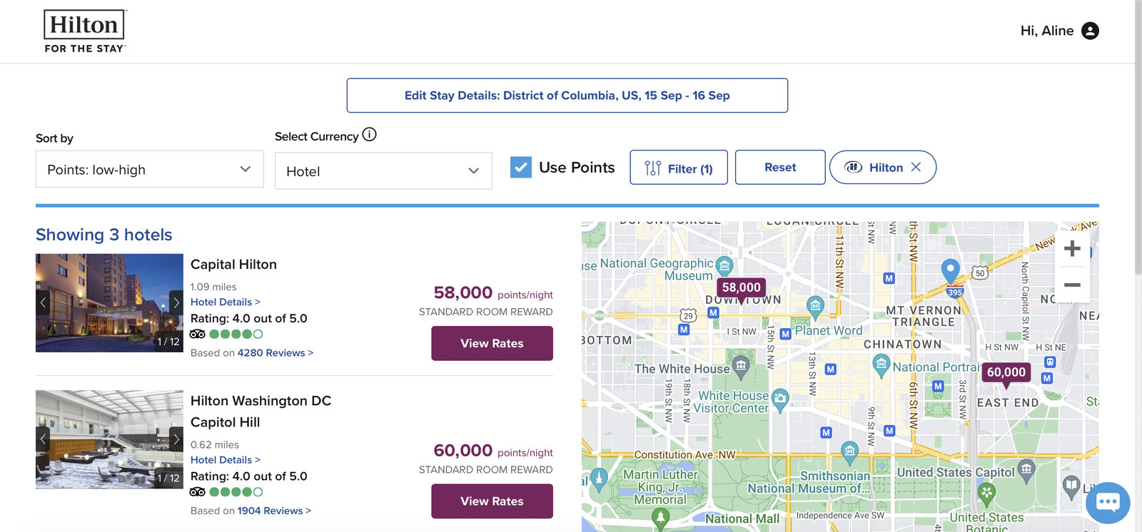 Review&nbsp;: Capital Hilton DC | Hilton Honors Hotel - Capital Hilton DC-Réservation9
