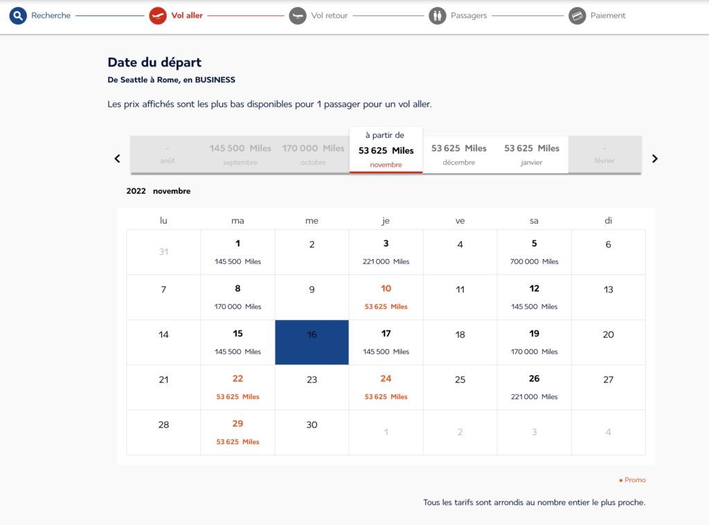Air France Calendrier Roundtrip Fr