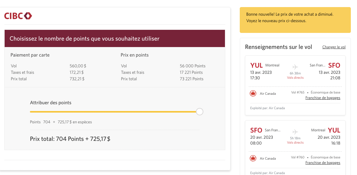 CIBC Aventura: How to use Aventura Points for Cheap Travel - Primes flexibles