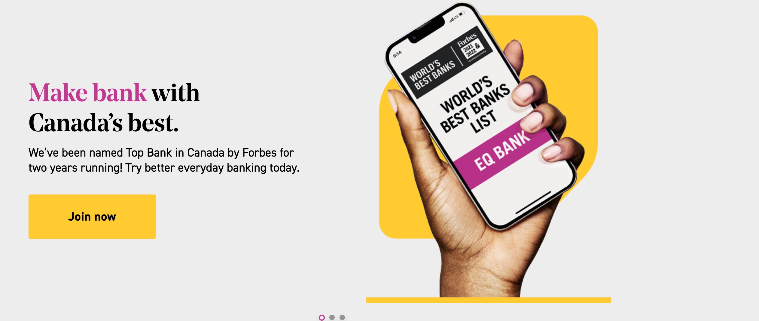 EQ Bank: get your free bank account (available at Quebec)! - banque eq forbes