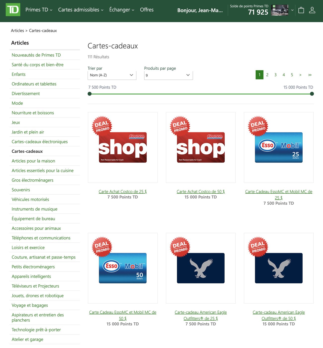 Offre TD Classe ultime Voyages&nbsp;: Jusqu’à 165&nbsp;000 points Primes TD, accès aux salons d’aéroport et aucuns frais la première année! - Td Cartes Cadeaux