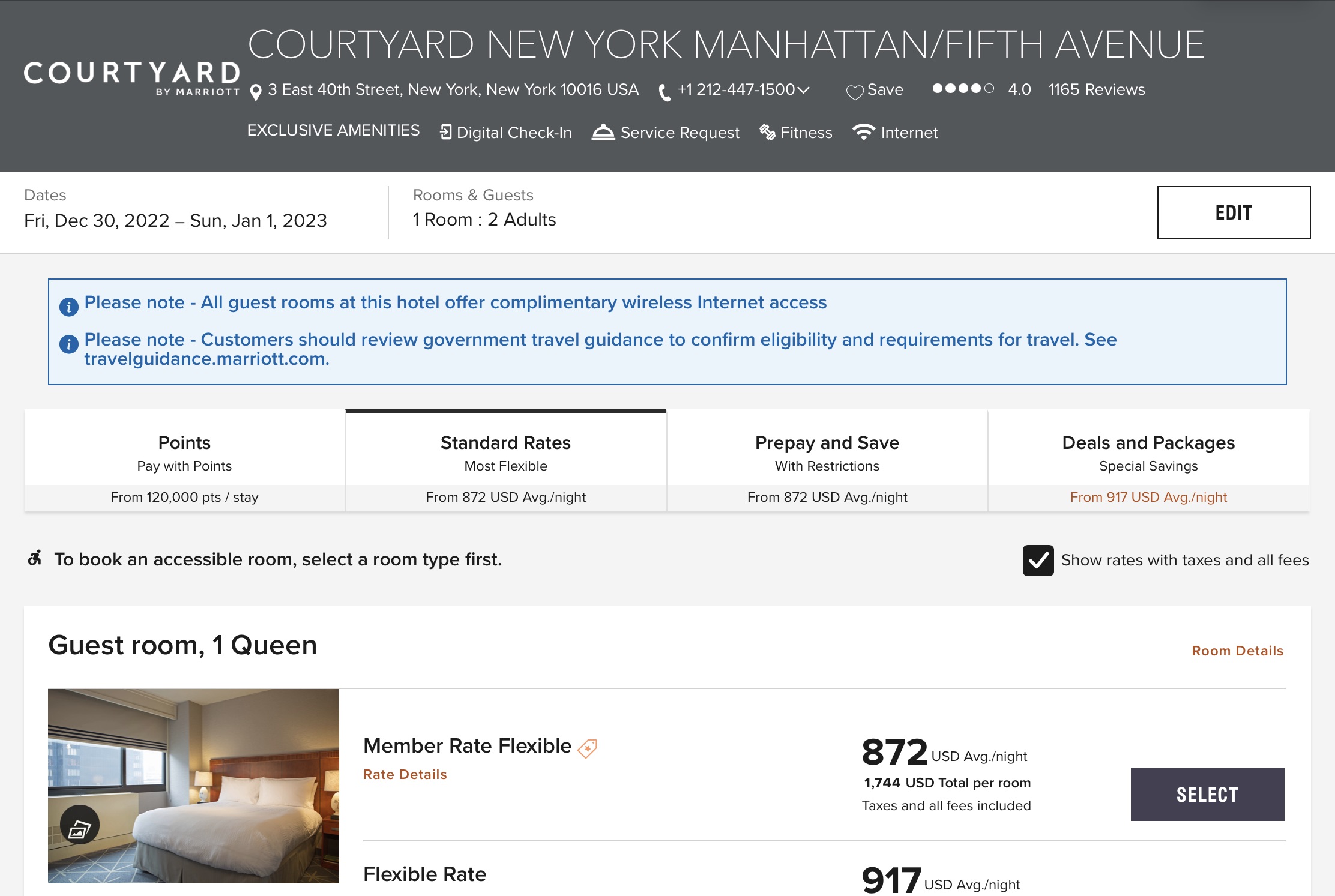 What to do with 150,000 Marriott Bonvoy points for the 2022 holidays? - CY NYC Manhattan Fifth Avenue Fêtes