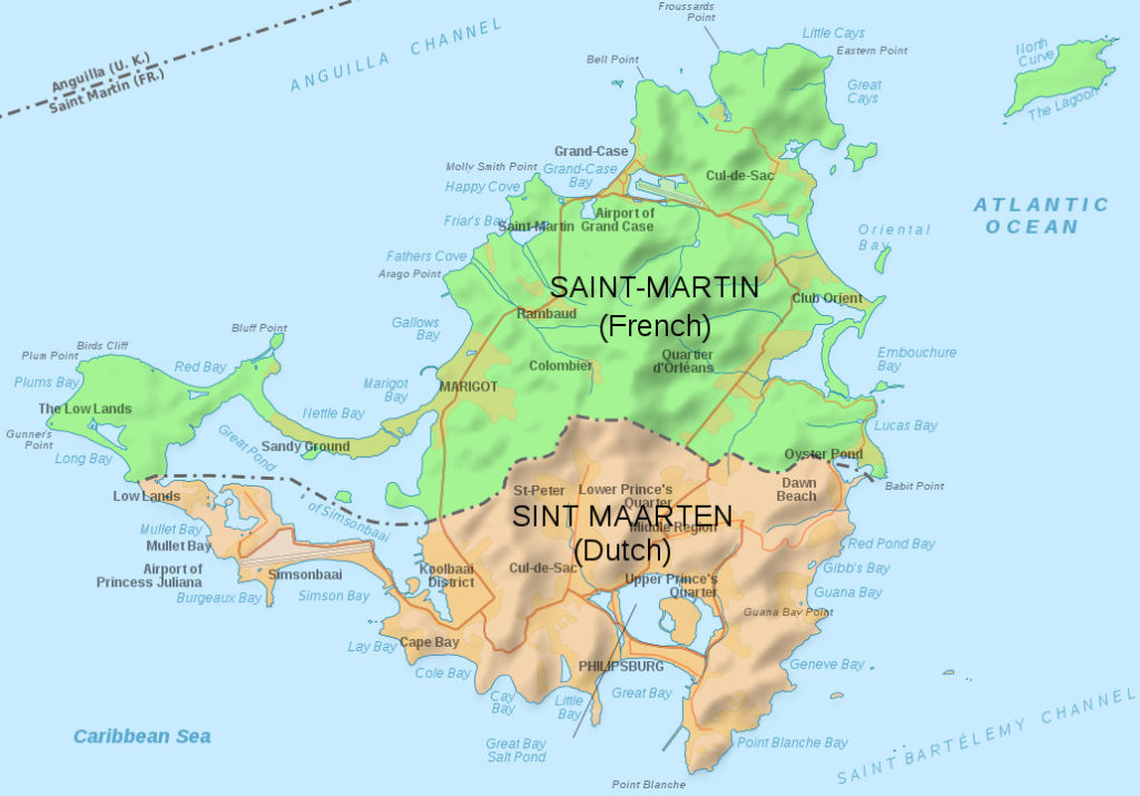 Carte De Saint Martin
