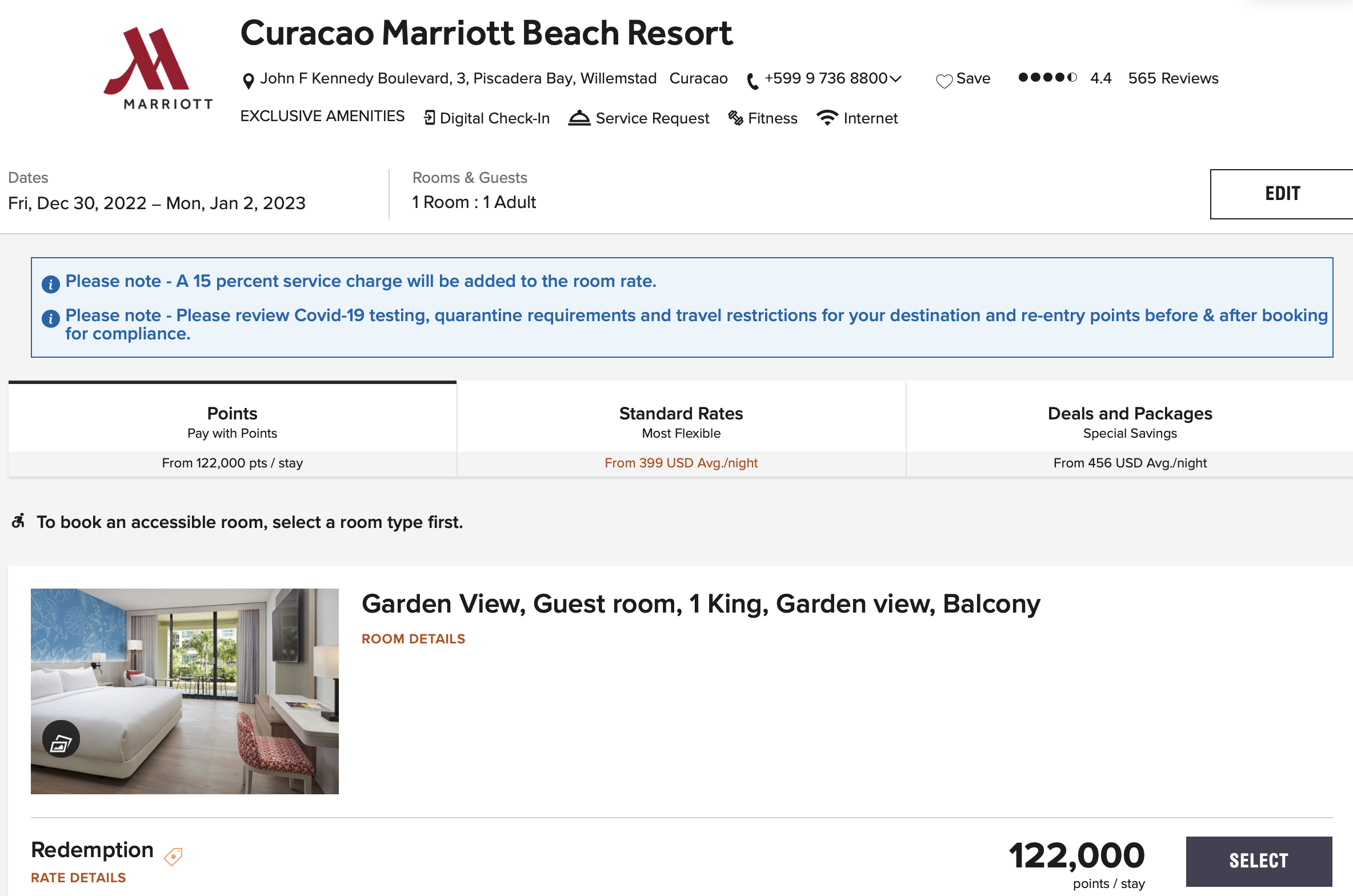 What to do with 150,000 Marriott Bonvoy points for the 2022 holidays? - Curacao Marriott Beach Resort Fêtes