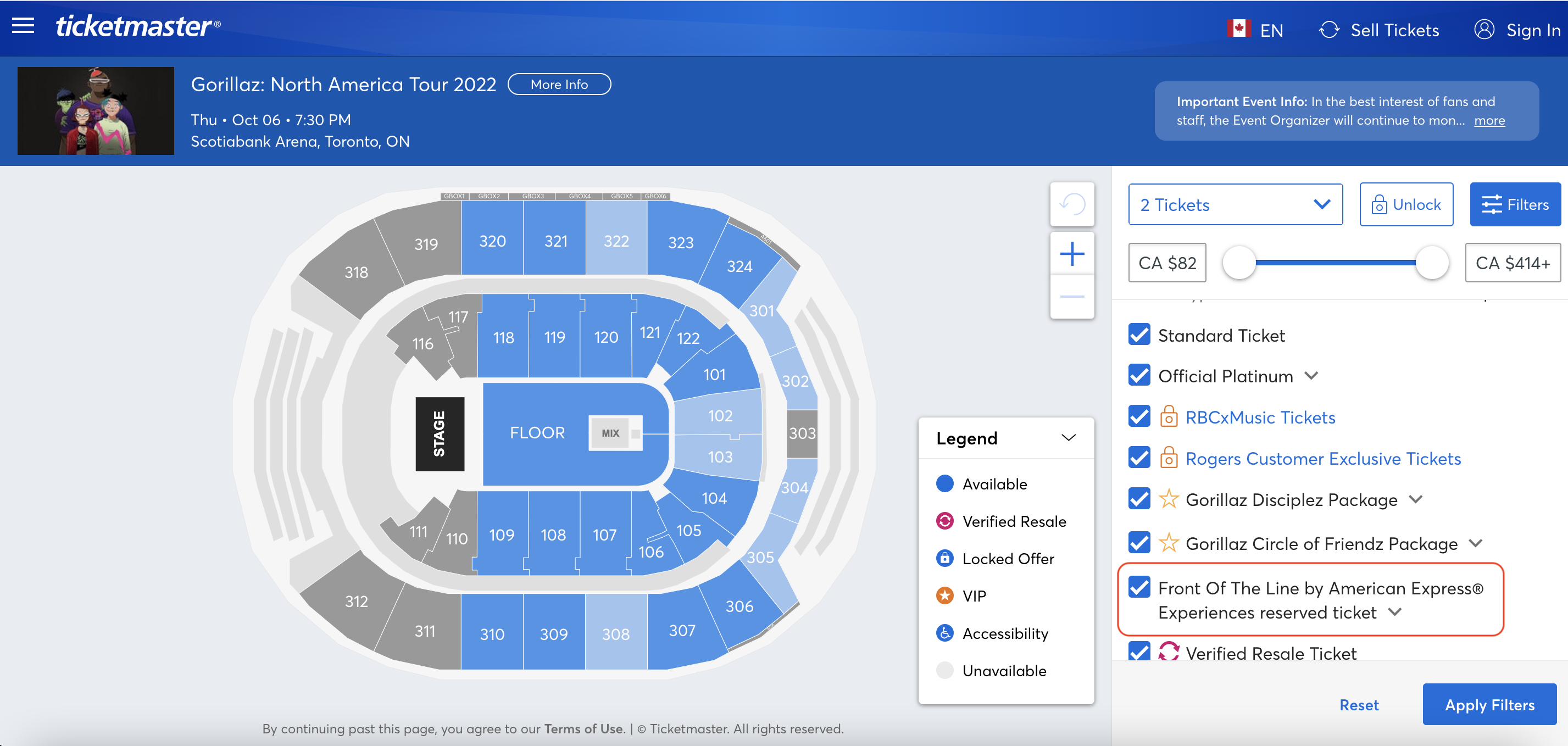How to Book the Best Concerts and Shows Using Credit Cards - Ticketmaster accès aux billets Avant première Amex