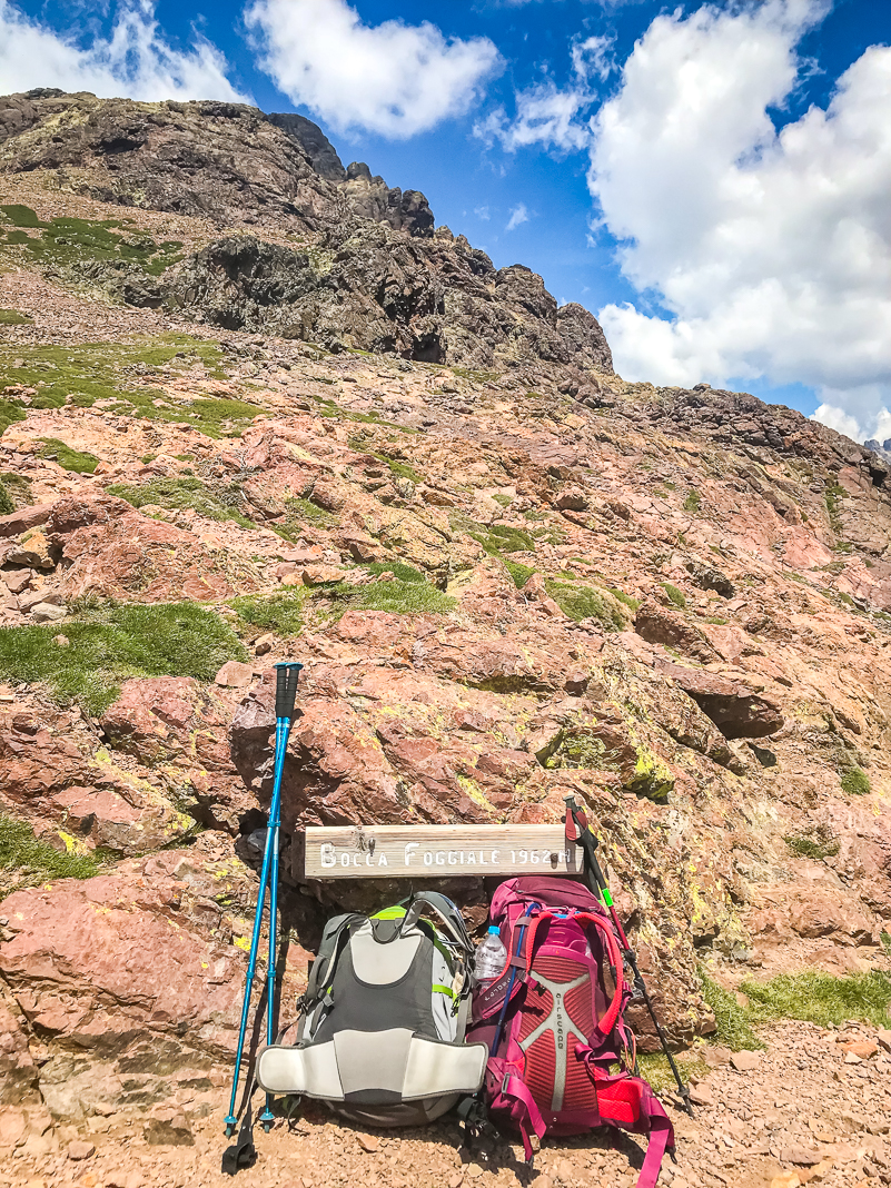 How to plan your hiking trips with points - GR20 Emmanuelle Gosselin
