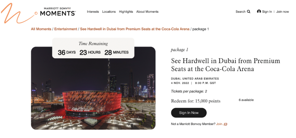 Marriott Moments Dubai
