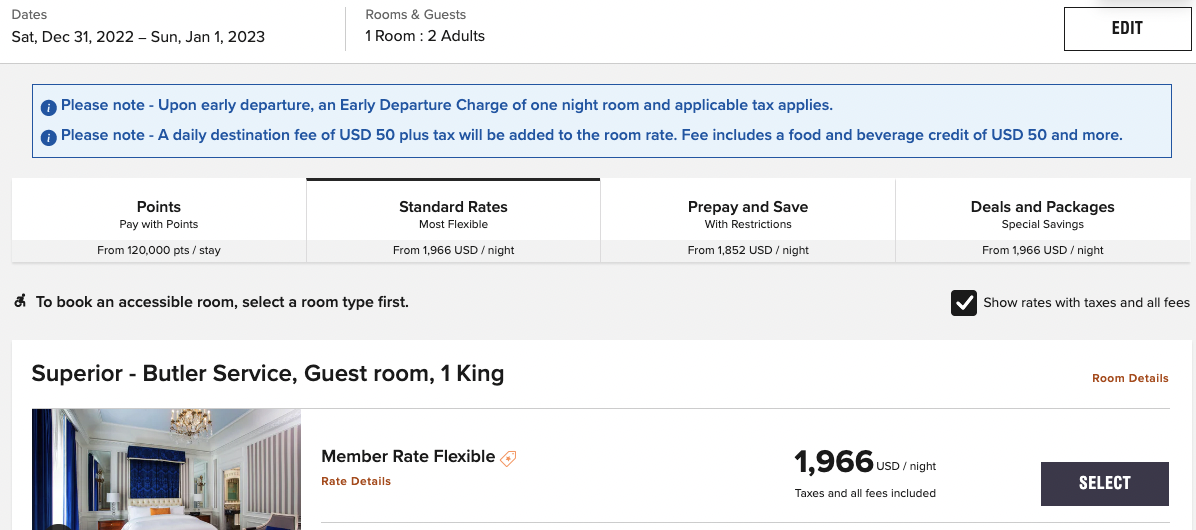 What to do with 150,000 Marriott Bonvoy points for the 2022 holidays? - St Regis NYC jour de l-an