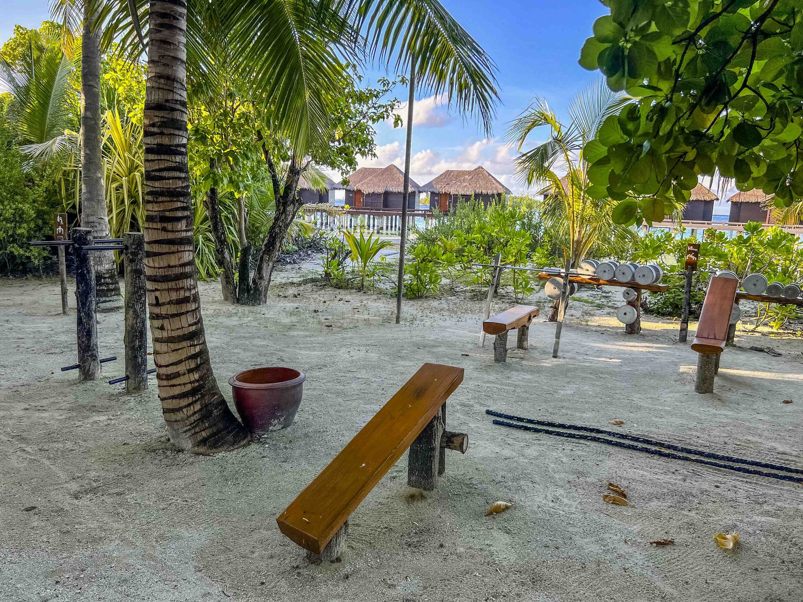 Aline - Sheraton Maldives Outdoor Gym 6500