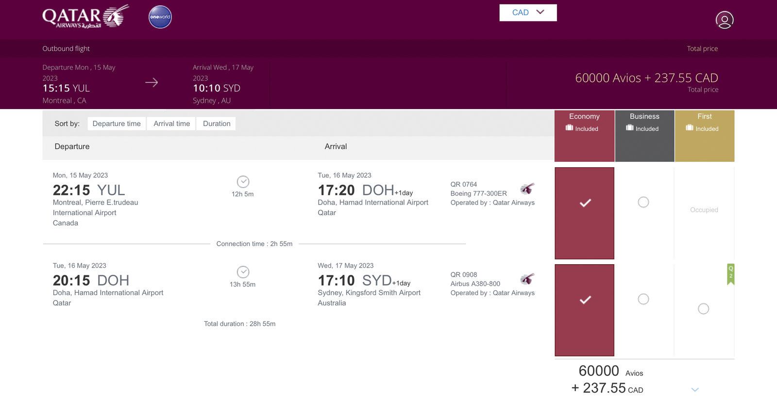The Best Ways To Travel To Australia Using Points & Miles - Yul Syd Y Avios Qa