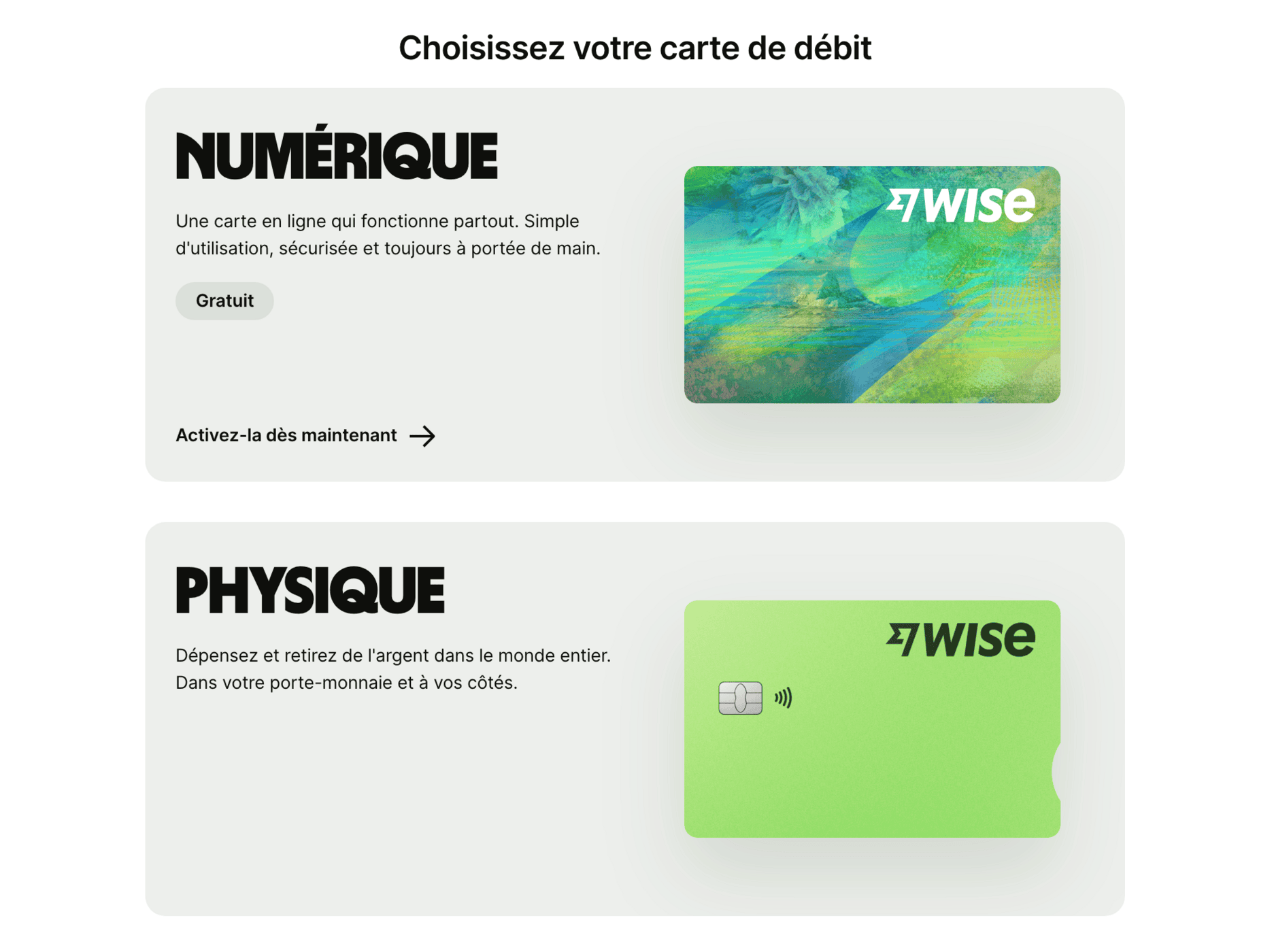Carte Wise&nbsp;: Comment économiser sur les retraits de devises étrangères - wise carte physique numerique fr