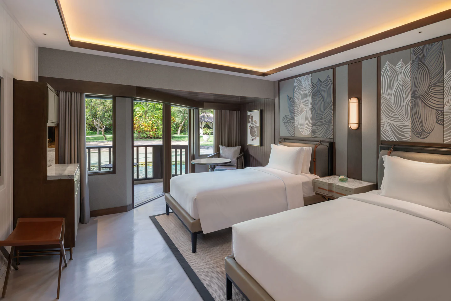 Chambre 2 lits simples, The Laguna Nusa Dua – Crédit Photo Marriott