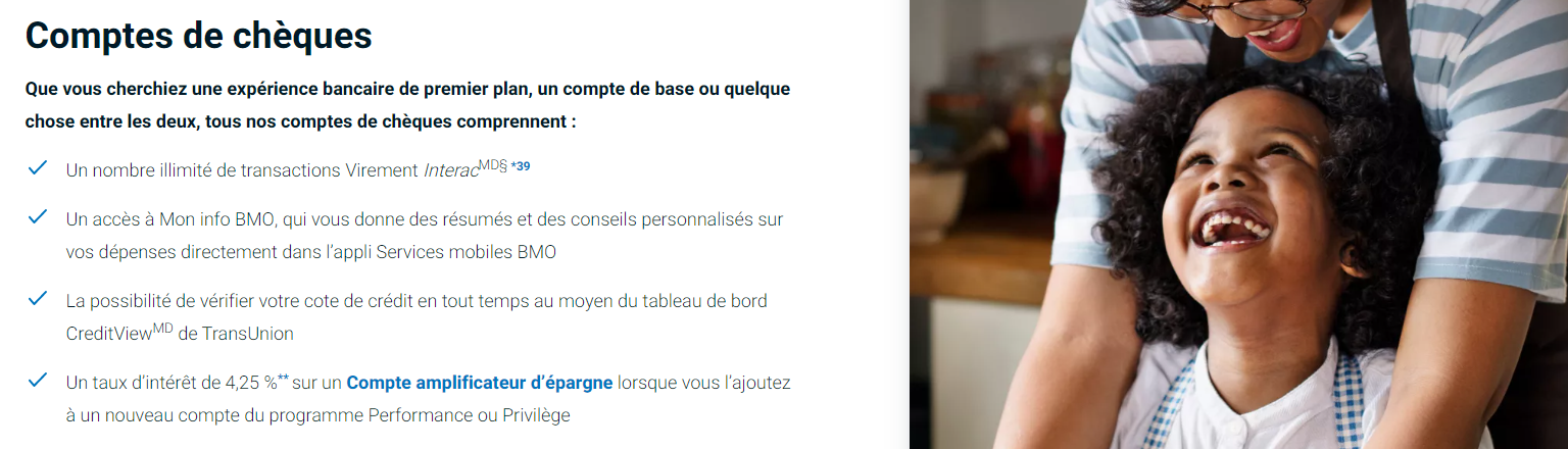 Banking: Everything you need to know about the best chequing accounts in Canada - Comptes chèques avec la BMO