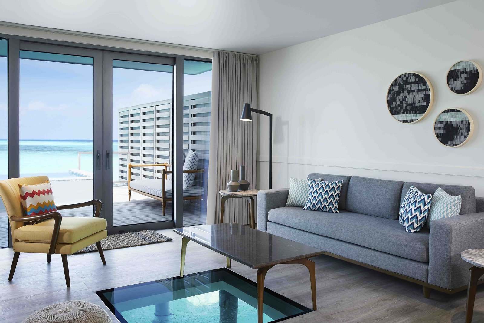 Avis&nbsp;: Le Méridien Maldives Resort & Spa | Marriott Bonvoy - Le Meridien Maldives Resort & Spa-Two Bedroom Overwater Villa-Living Room
