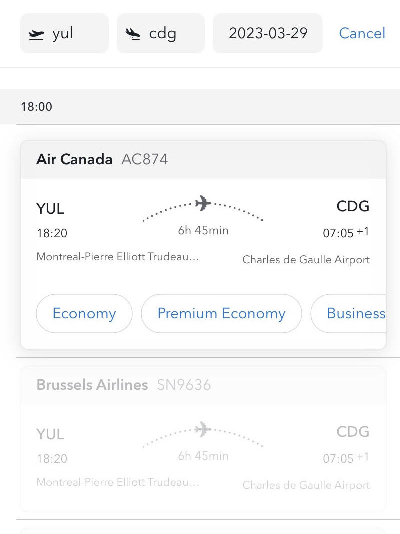 L’application LoungeBuddy&nbsp;: votre ami pour l’accès aux salons d’aéroport - Lounge Buddy Exemple