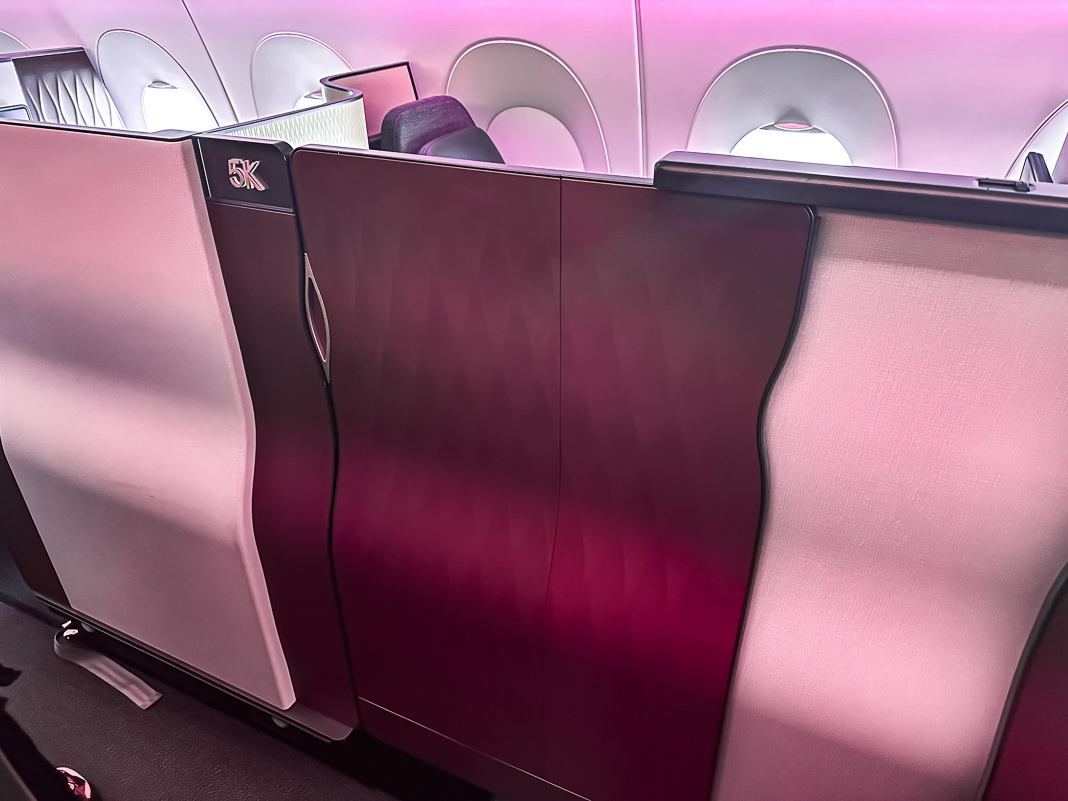 Review: Qatar Airways QSuite A350-1000 | Business Class | RUH-DOH - Qatar Airways A350-45