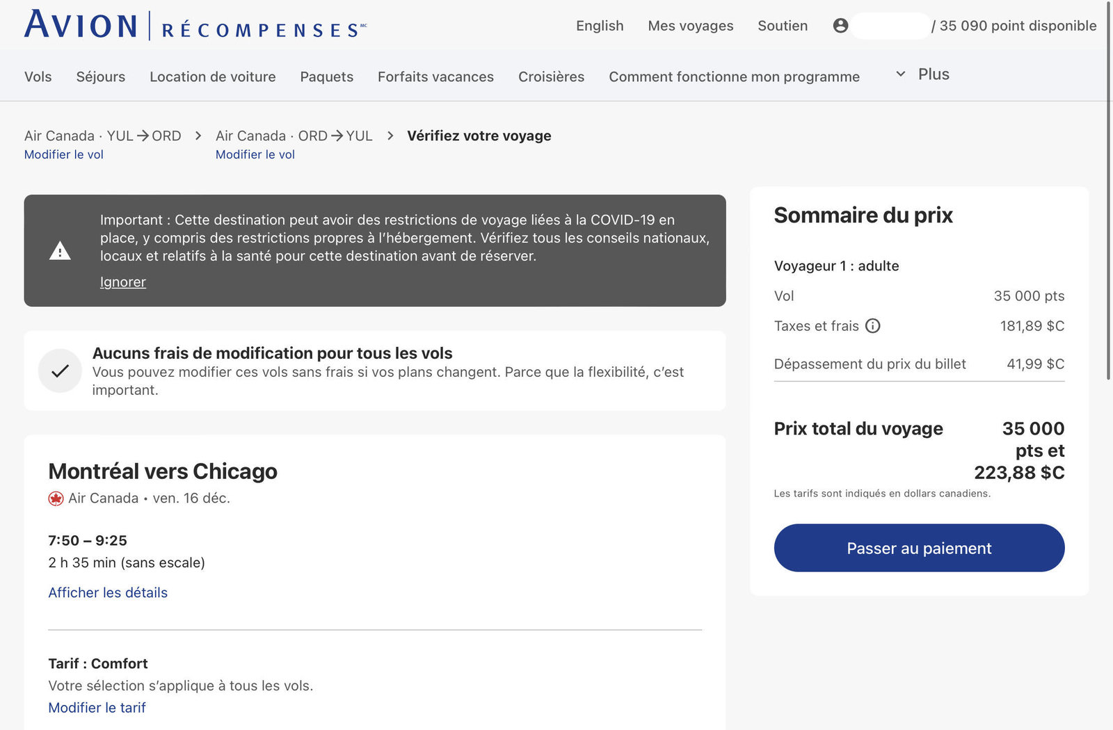 Comment réserver un vol avec ses points Avion Récompenses RBC - Rbc Revision Vol