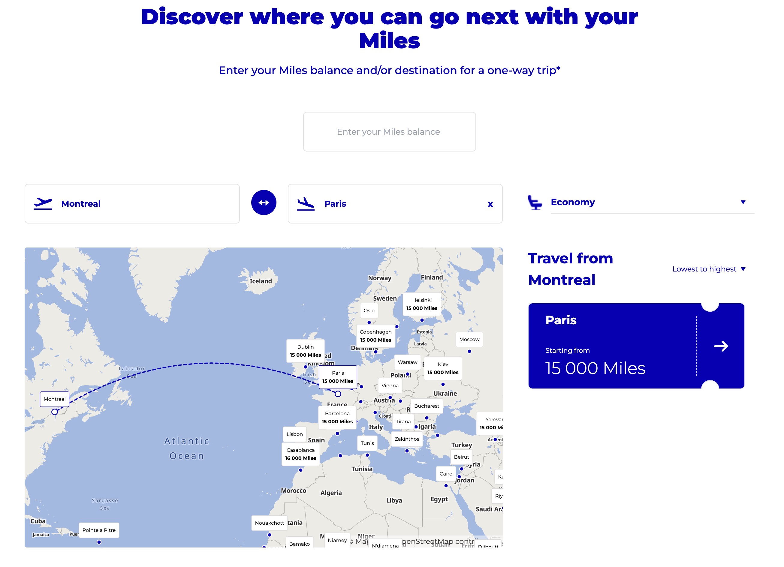Flying Blue: Reward pricing changes and interactive map - carte interactive flying blue