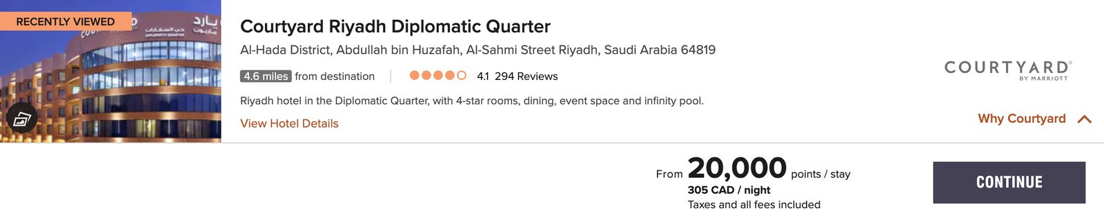 Avis&nbsp;: Courtyard by Marriott Riyadh Diplomatic Quarter | Marriott Bonvoy - Courtyard Riyadh Diplomatic Quarter Tarif