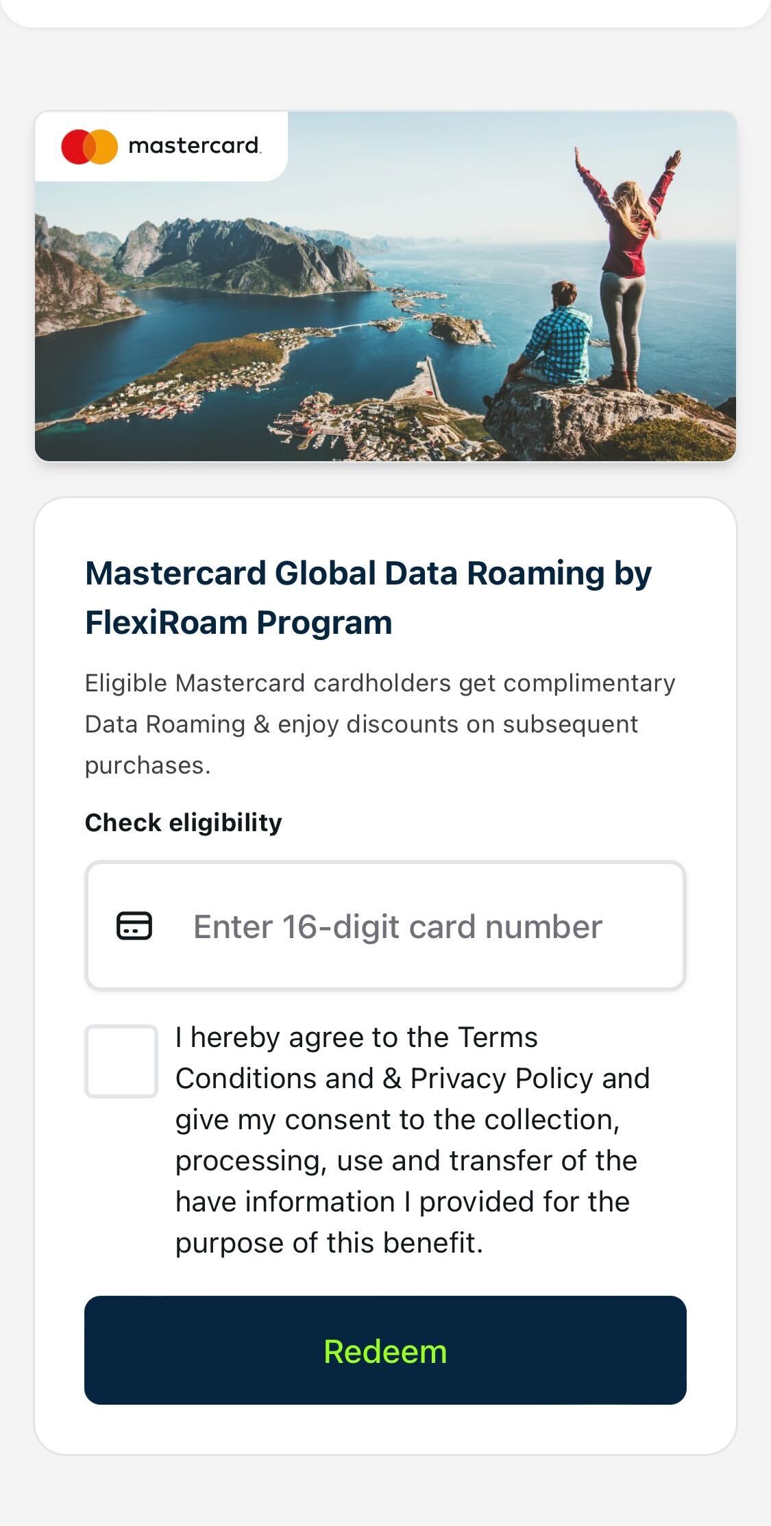 Guide&nbsp;: Comment obtenir une eSIM FlexiRoam gratuite grâce à Mastercard - flexiroam3