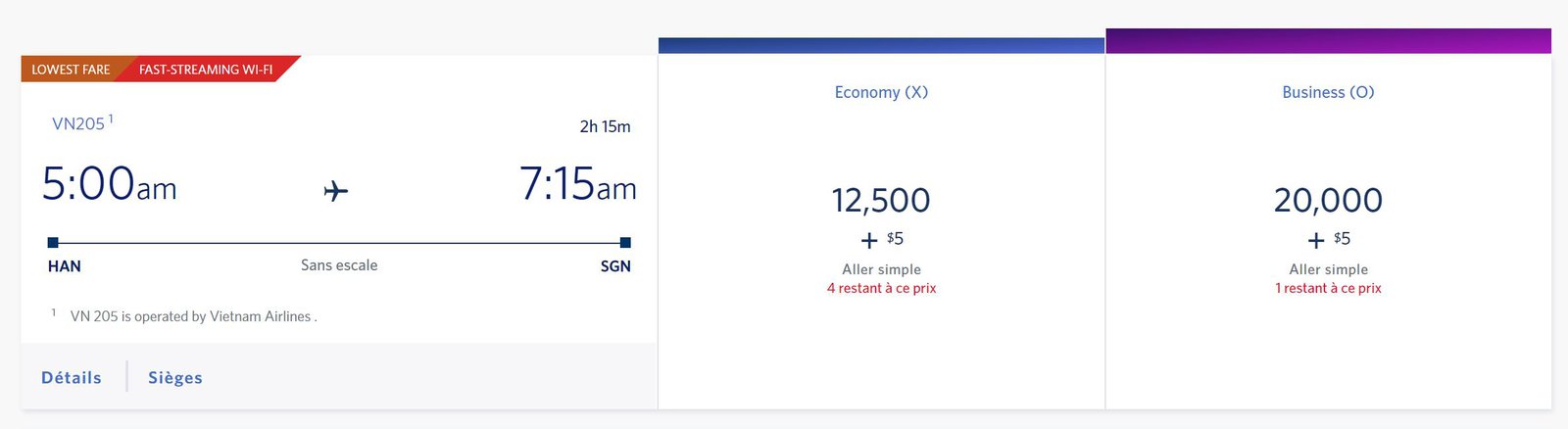 Southeast Asia: A month's travel with points - han-sgn-delta