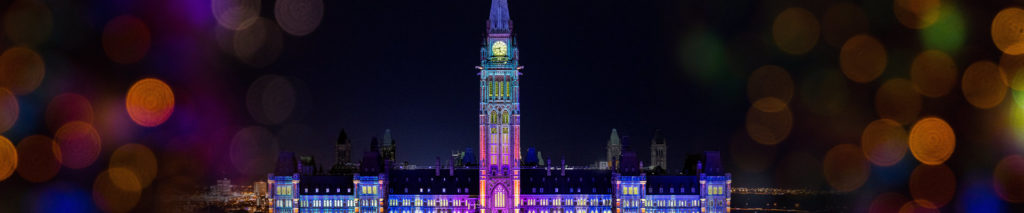 Parlement Illumination Ottawa