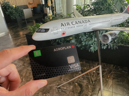Carte Visa Infinite Privilege TD Aeroplan – Salon AC – avion