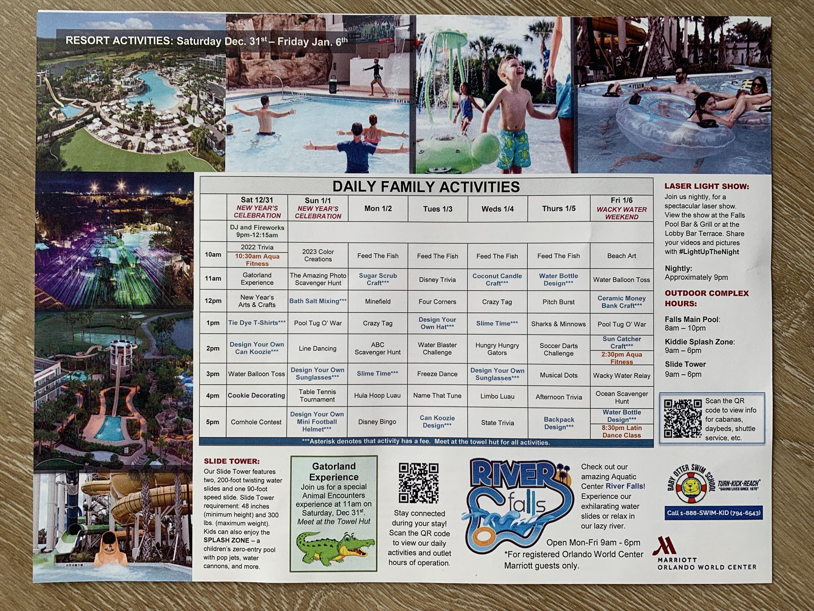 Avis&nbsp;: Orlando World Center Marriott | Marriott Bonvoy - Carte Activites Orlando Marriott World Center