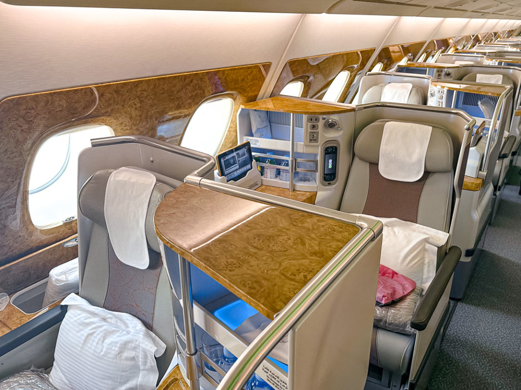 Emirates A380 - Classe Affaires