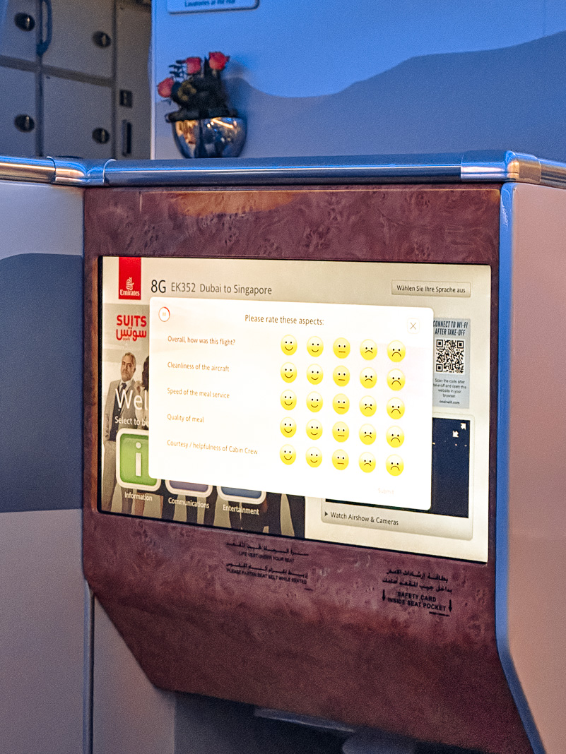 Review: Emirates A380 Business Class | Dubai - Singapore - Emirates A380 Classe Affaires-80