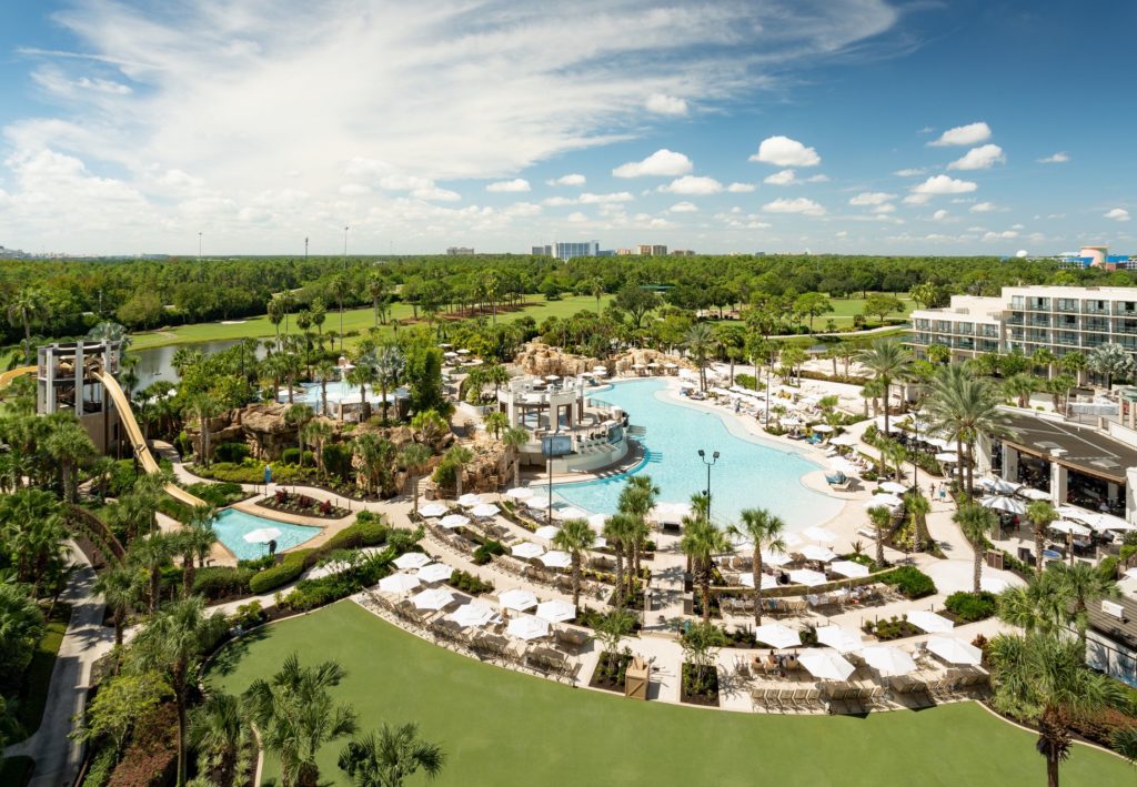 Falls pool Orlando World Center Marriott