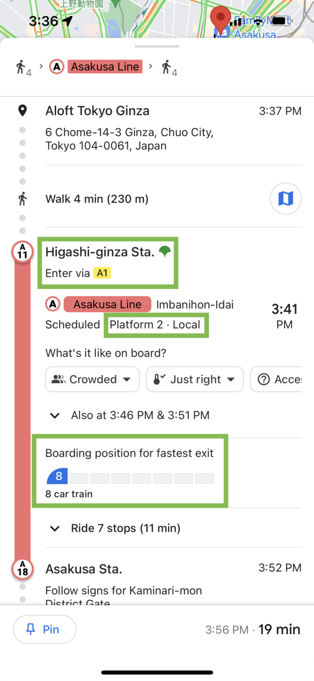 Japan: How to save on transportation in Japan? - Tokyo google maps 9074