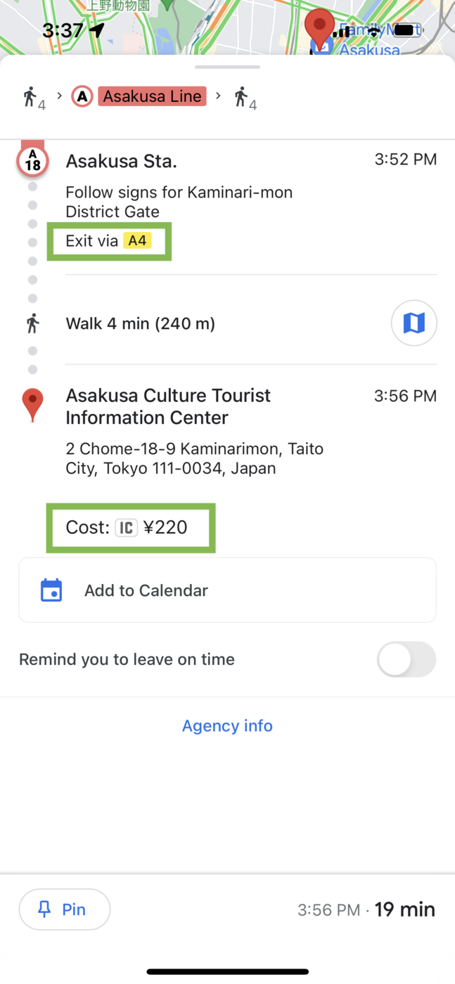 Japan: How to save on transportation in Japan? - Tokyo google maps 9075