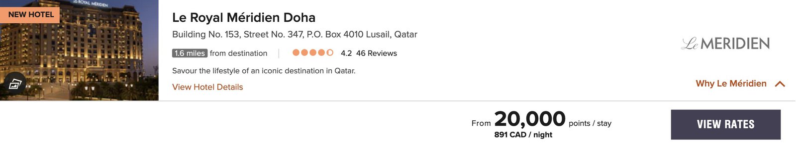 Review&nbsp;: Le Royal Méridien Doha | Marriott Bonvoy - tarif royal meridien doha