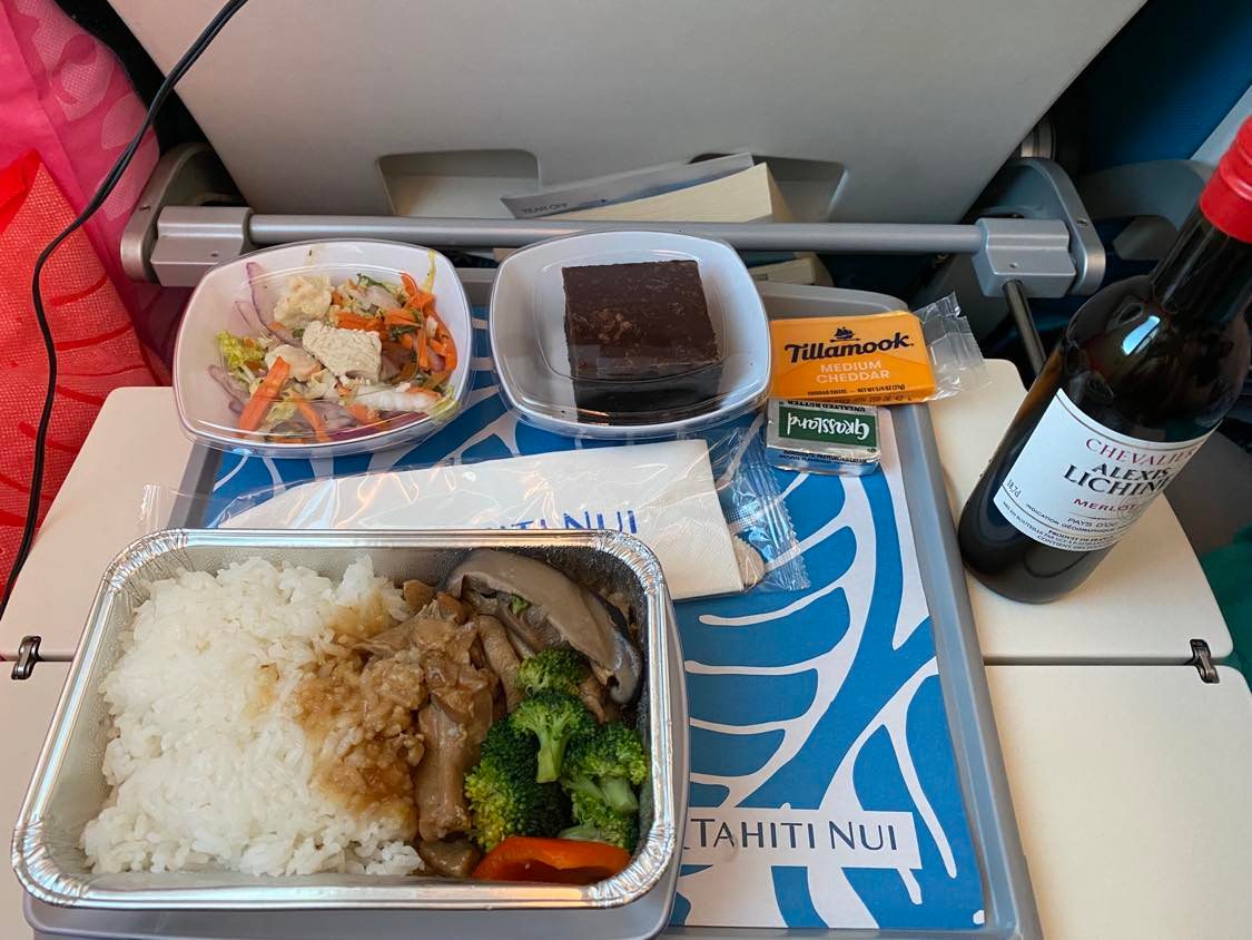 Air tahiti repas en classe economique